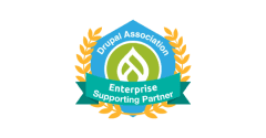 Drupal Association logo, representing their partnership with Material